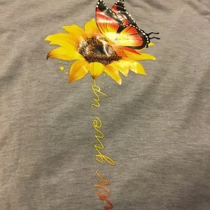 Never give up t-shirt